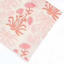 Tessuto Cotone Stampa Blocco