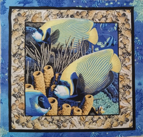 Vintage blu giallo mar - -,