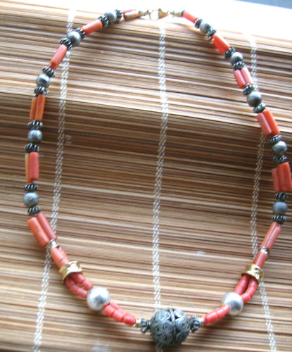 Collana corallo sciacca - corallo,