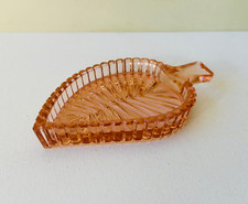 Vintage coral pink glass